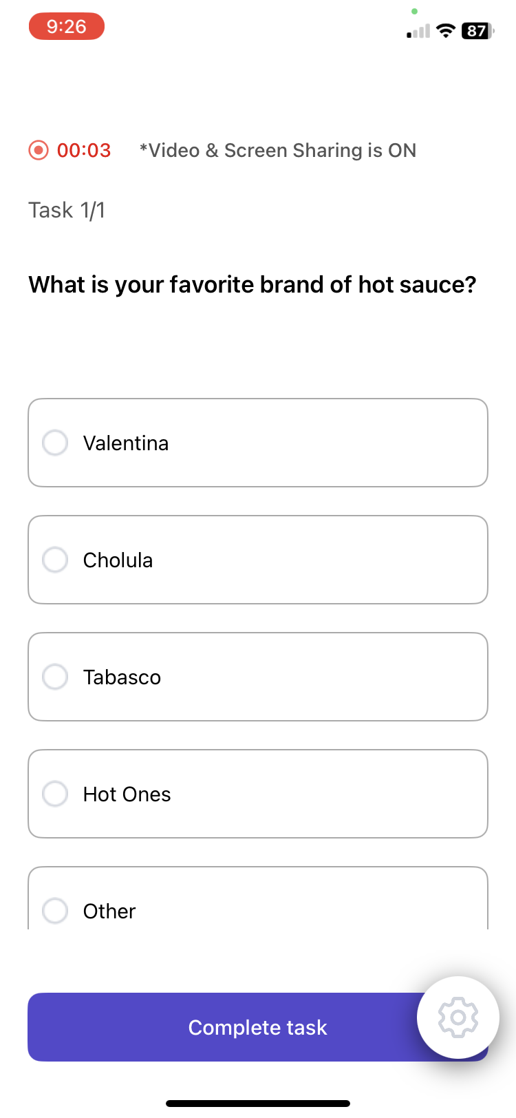 Sample Voices by Fuel Cycle screen